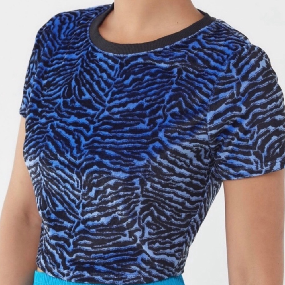 Velvet Zebra Crop Top